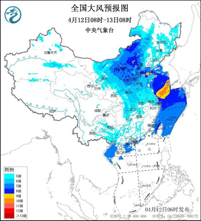 全国大风预报图