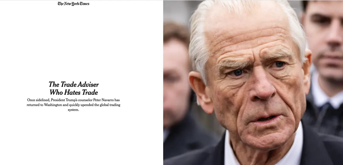 彼得·纳瓦罗:一个讨厌贸易的美国总统贸易顾问 彼得·纳瓦罗:一个讨厌贸易的美国总统贸易顾问