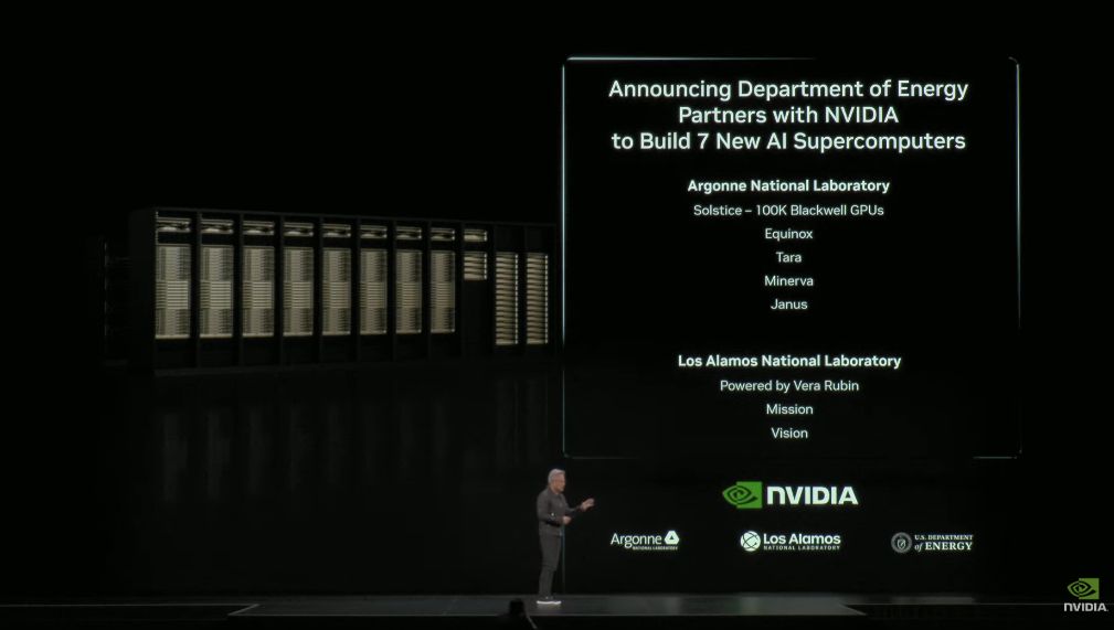 黄仁勋还宣布与美国能源部达成协议,将再建设7台超级计算机.jpg 黄仁勋还宣布与美国能源部达成协议,将再建设7台超级计算机.jpg